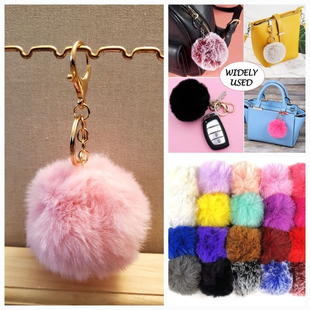 Cute Fashion Faux-Fur Puff Ball